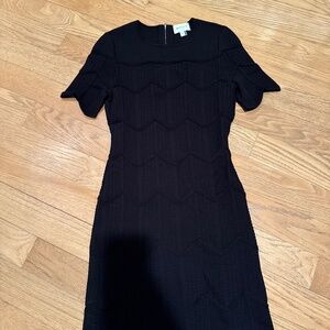 Short black Milly knit dress